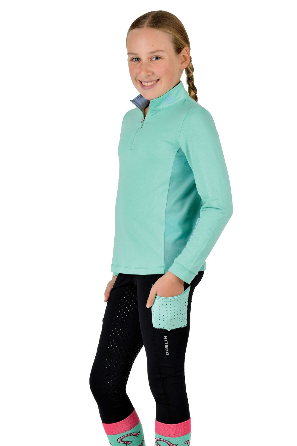 Dublin Kids Airflow CDT Long Sleeve Tech Top - Breathable Performance Shirt for Active Children - Perfect for Sports, Outdoor Play & Everyday Wear