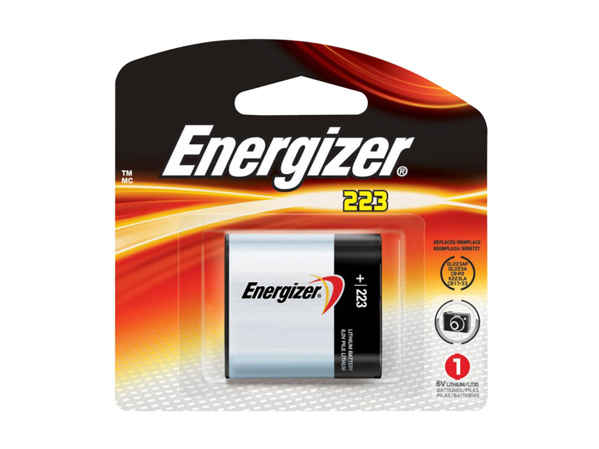 Energizer 6 Volt 223A Lithium Battery - Long Lasting Power for Cameras, Medical Devices & Electronic Gadgets (Pack of 2)