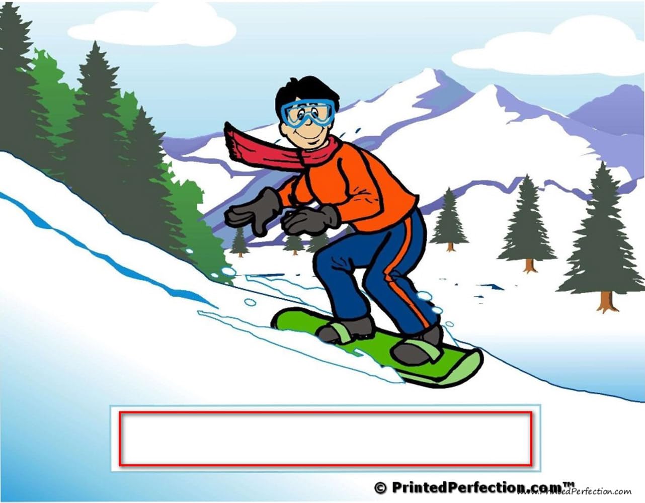 Custom Snowboarding Memo Holder for Men - 100 Sheets Memo Pad Included - Perfect for Office, Home & Gifts for Snowboarders