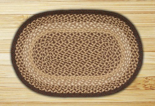 Premium 6x9 Feet Earth Rugs - Chocolate & Natural Handwoven Jute Area Rug for Living Room, Bedroom & Home Decor | Eco-Friendly & Non-Slip Floor Mat