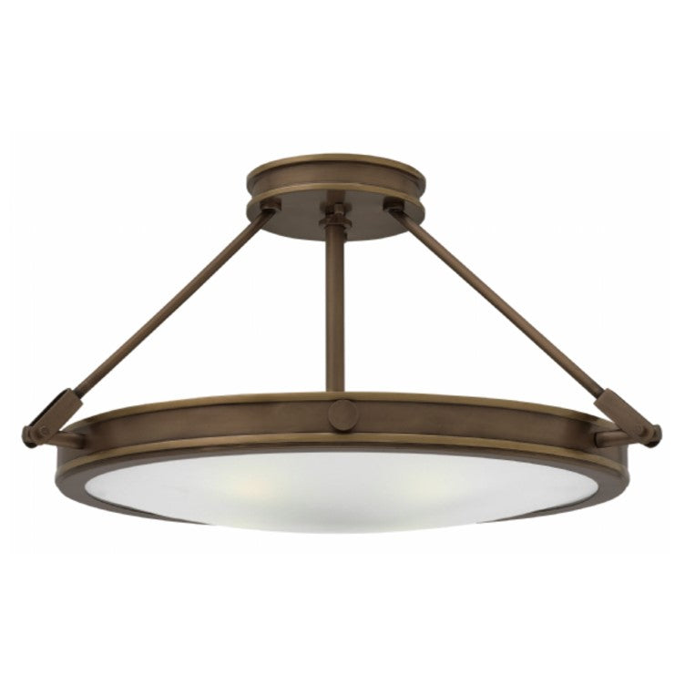 Semi Flush Mount Ceiling Light Fixture - Modern LED Ceiling Light for Bedroom, Living Room, Kitchen & Hallway - Energy Efficient Indoor Lighting Solution