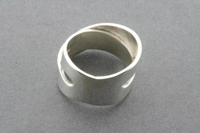 Infinity Twist Ring for Women - Elegant 925 Sterling Silver Stackable Band - Perfect for Anniversary, Wedding, and Everyday Wear