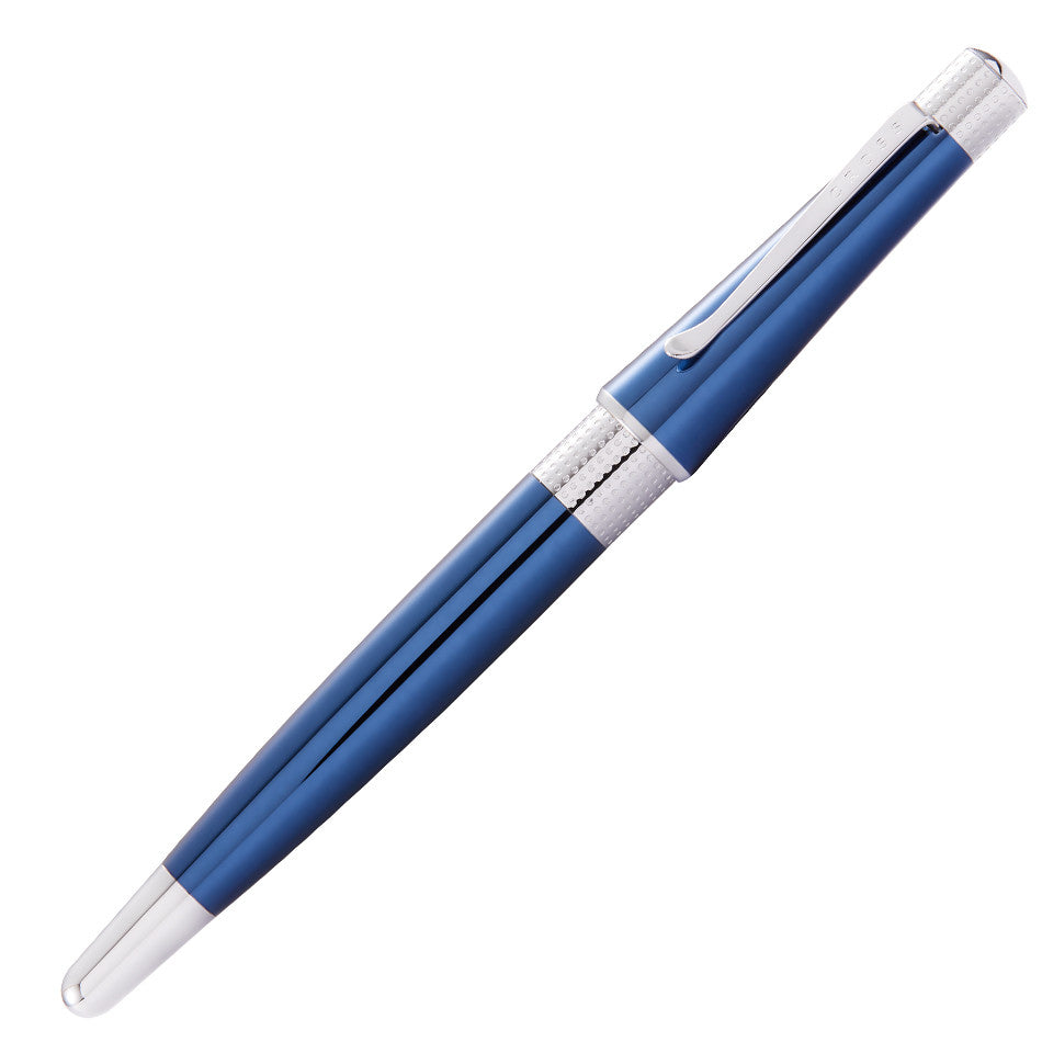 Premium Cross Beverly Cobalt Blue Lacquer Rollerball Pen - Luxury Writing Instrument for Office, Business Gifts & Elegant Note Taking