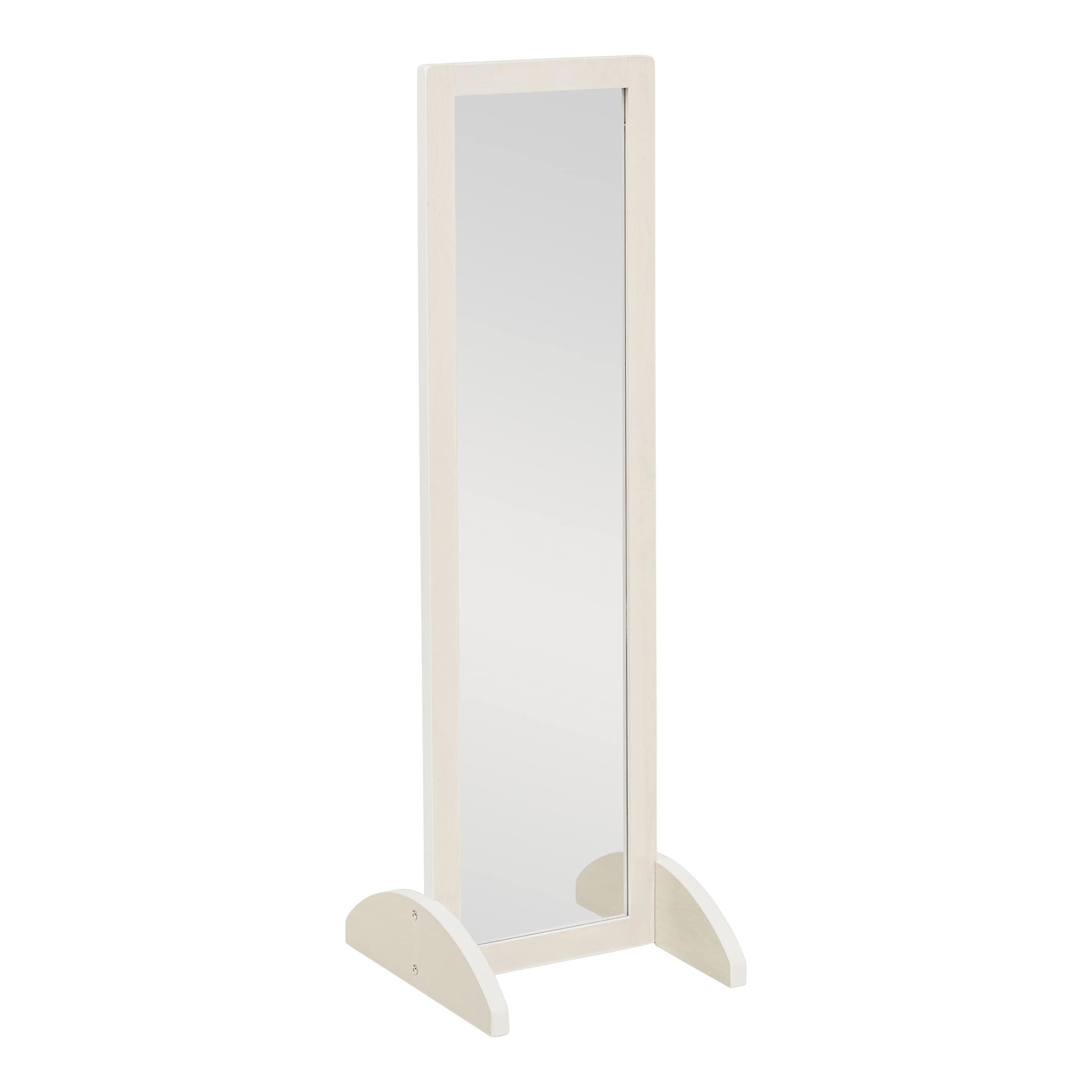 ECR4Kids Double-Sided Bi-Directional Mirror - Kids Playroom Furniture with White Wash Finish for Home, Classroom & Daycare - Perfect for Pretend Play, Dress-Up & Learning Activities