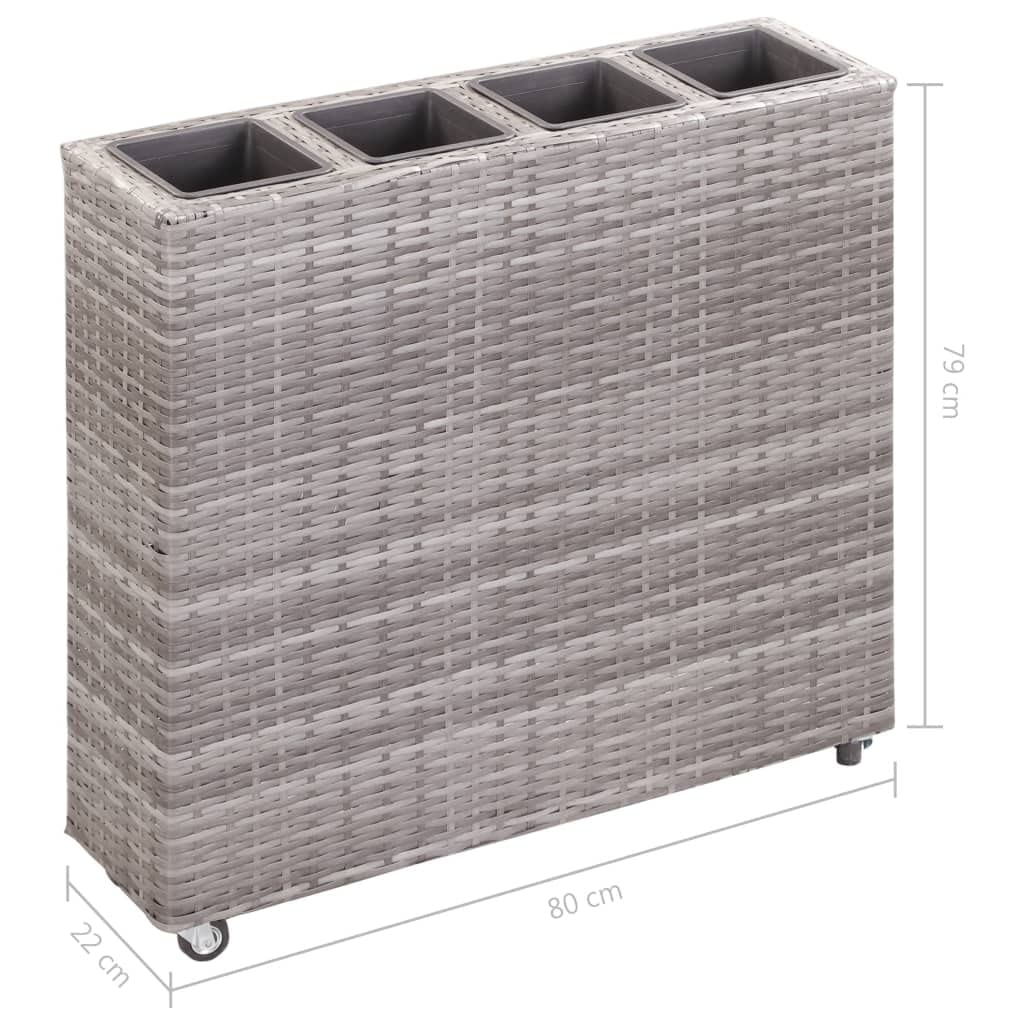 Raised Garden Bed with 4 Pots - 31.5