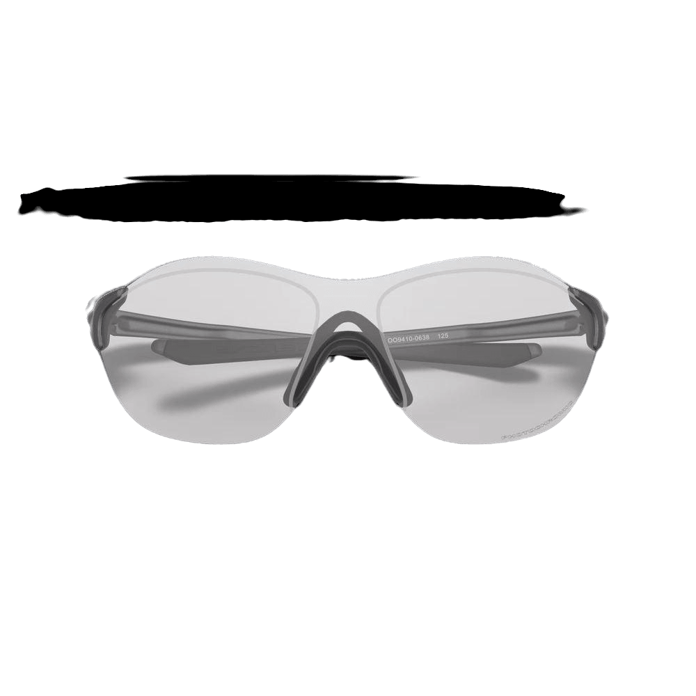 Oakley EVZero Swift Sunglasses - Steel/Clear 50% Black Iridium Lens (0OO9410 941006) - Lightweight Sports & Outdoor Performance Eyewear for Running, Cycling & Active Lifestyles