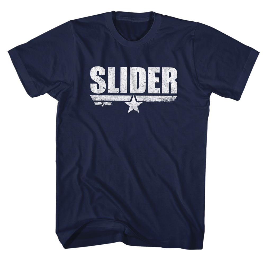 Top Gun Movie Action Drama Slider Navy Heather Adult T-Shirt - Vintage Navy Pilot Tee for Men & Women - Perfect for Movie Fans, Casual Wear & Gift Giving