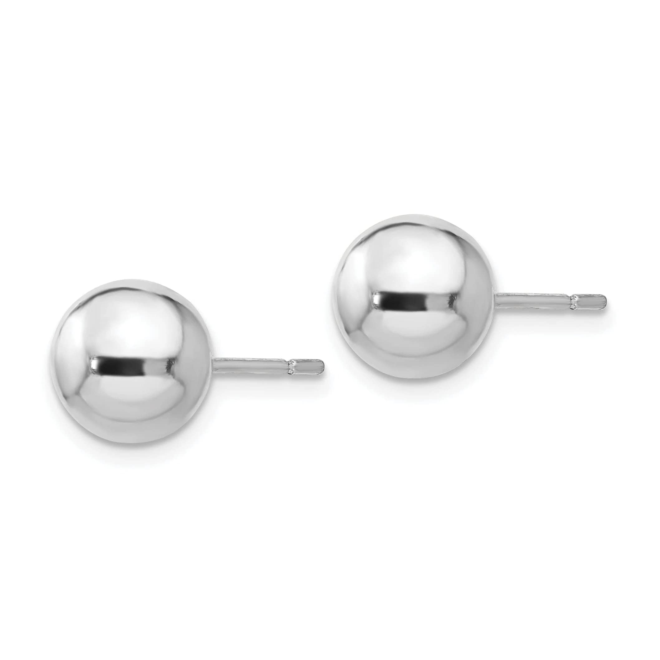 Polished Sterling Silver Ball Post Earrings for Women - Elegant & Hypoallergenic Jewelry for Everyday Wear, Parties & Gifts