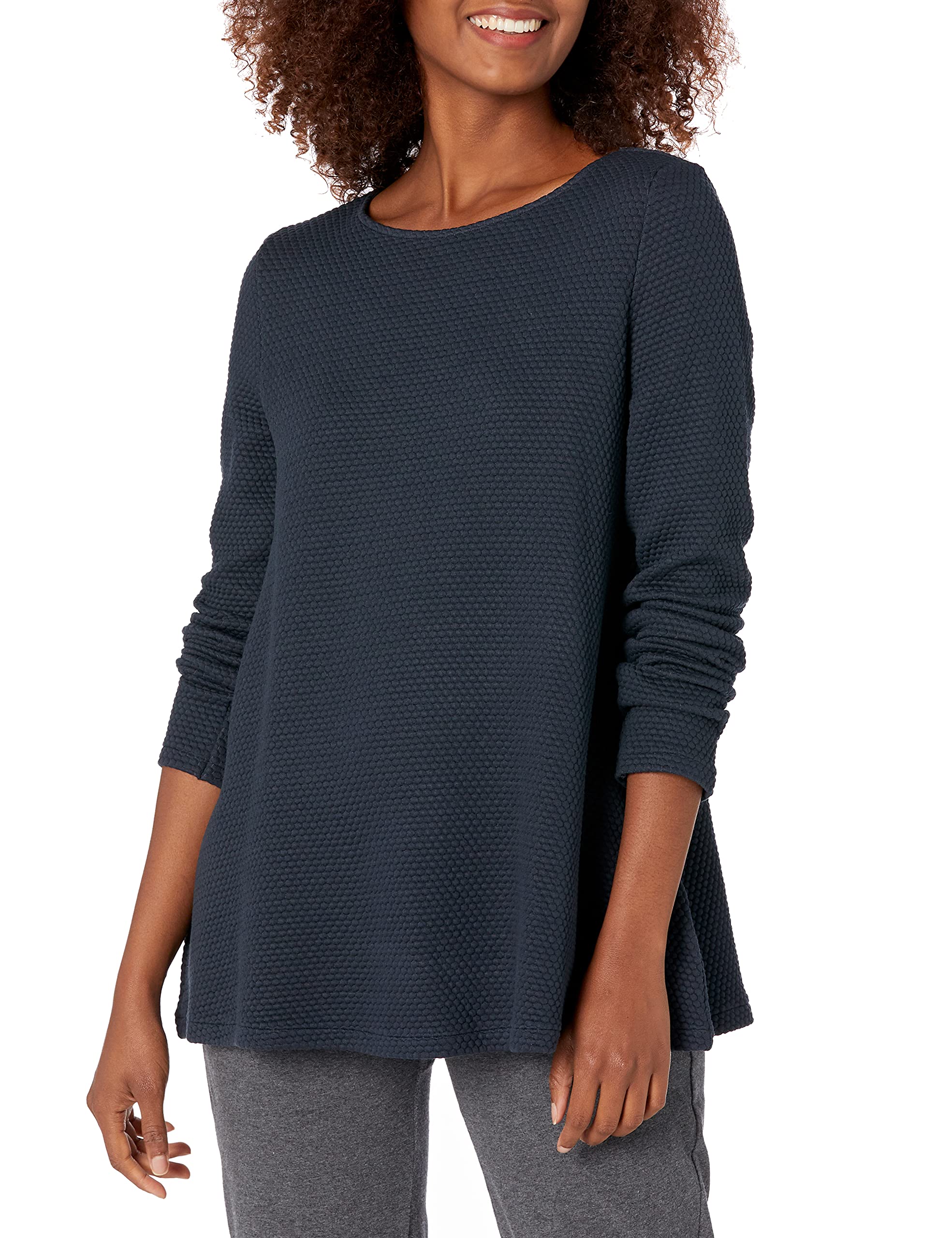 HANRO Women's Pure Comfort Long Sleeve Shirt - Soft Cotton Casual Top for Everyday Wear | Perfect for Office, Travel & Relaxation