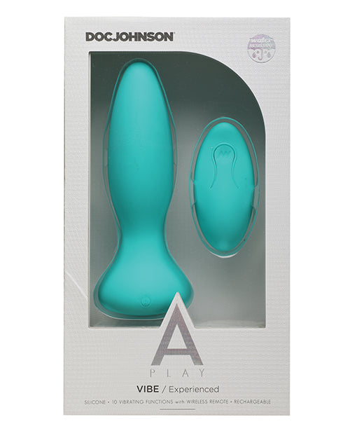 Remote Control Anal Plug - Premium Silicone Teal Butt Plug for Adults, Couples Play & Solo Pleasure - Perfect for BDSM, Roleplay & Spicing Up Your Sex Life