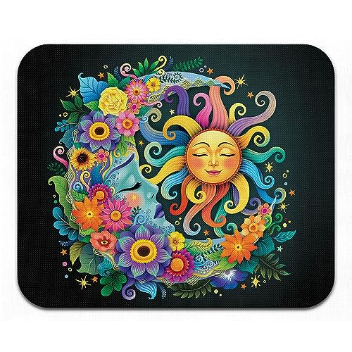 Colorful Sad Moon Happy Sun