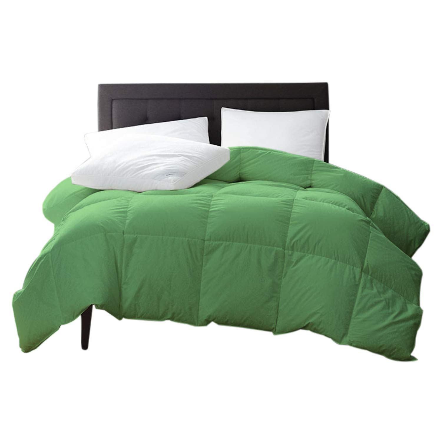 100% Organic Cotton Comforter - GOTS Certified Luxury Quilted Bedding, 500 GSM & 800 TC, Ultra-Soft & Fluffy, All-Season Warmth, Full/Queen Size (Sage Green) - Perfect for Master Bedrooms, Guest Rooms & Cozy Winter Nights
