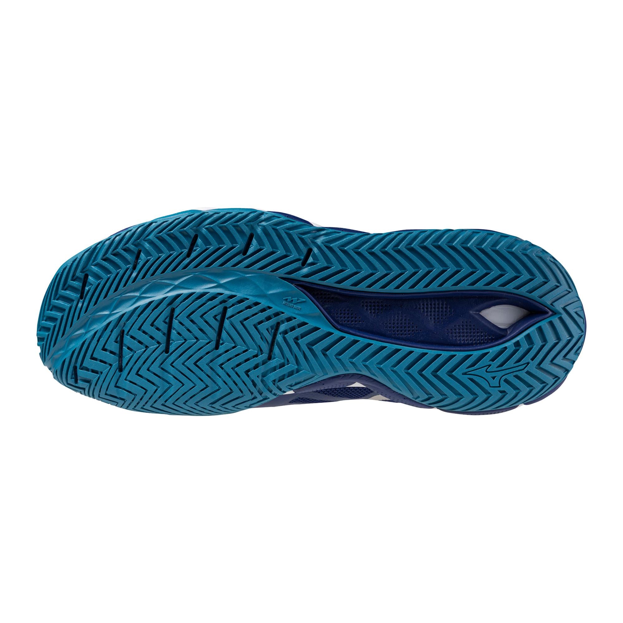 Mizuno Wave Enforce Tour Blue/White Men's Tennis Shoes - High-Performance Court Shoes for Competitive Play & Training