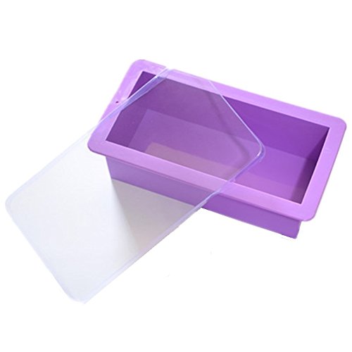 Allforhome Rectangle Silicone Baking Molds - Cake, Bread Loaf, Soap DIY Molds with Lid - Non-Stick, Reusable for Home Baking & Crafting (Perfect for Cakes, Artisan Bread, Handmade Soap Making)