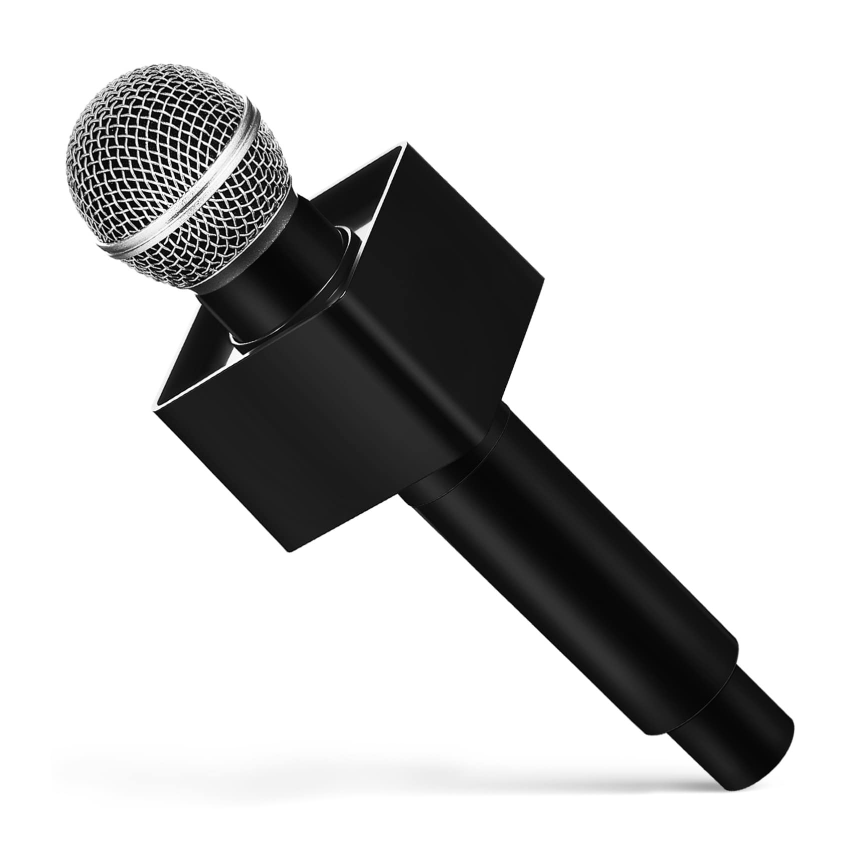 Abaodam Kids Microphone Stand with Echo Effect - Durable Metal Simulated Mic Holder for Singing, Karaoke, and Stage Performances - Perfect for Home, Parties, and Music Practice