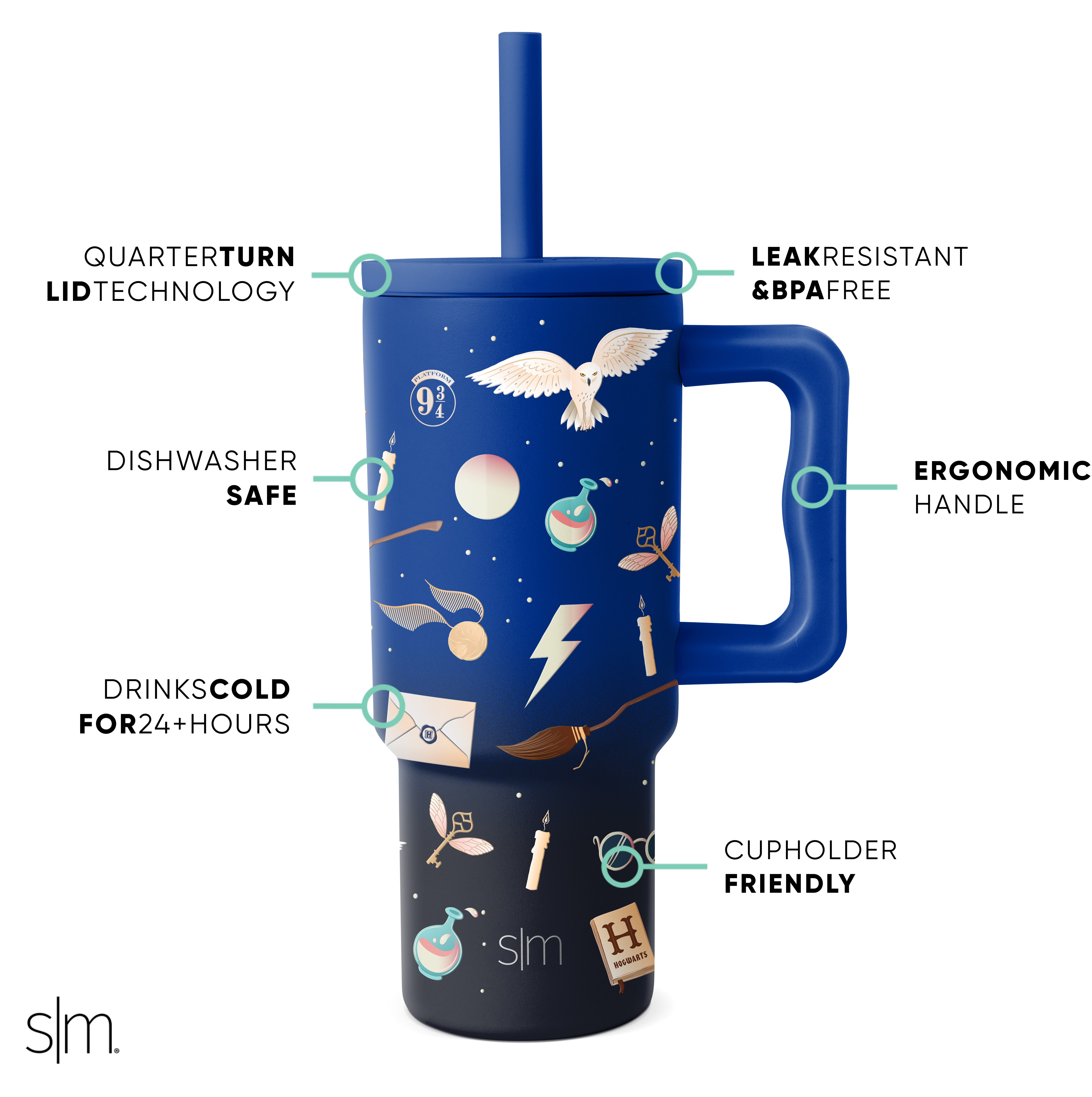 Trek Kids Insulated Tumbler with Silicone Straw Lid - Leakproof Stainless Steel Water Bottle for School, Travel & Outdoor Activities