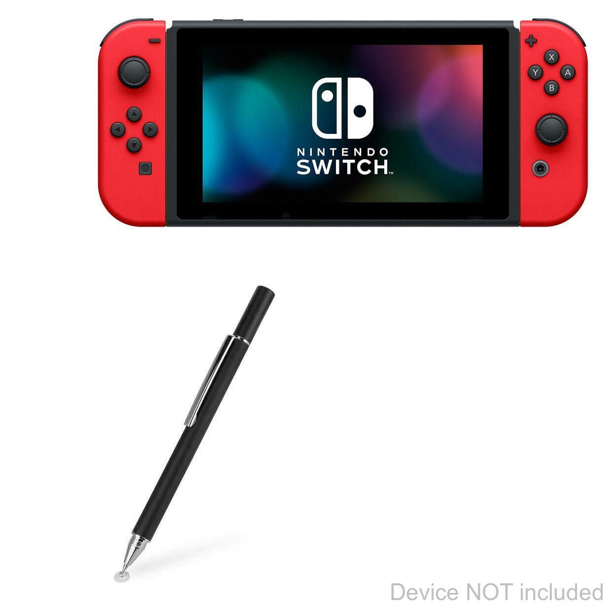 BoxWave FineTouch Capacitive Stylus Pen for Nintendo Switch - Ultra Precise Stylus with Jet Black Design - Perfect for Gaming, Drawing & Touchscreen Navigation