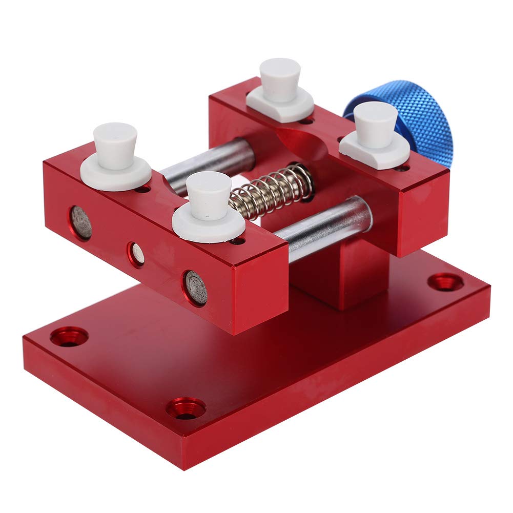 Professional Watch Repair Tool Kit - Adjustable Watch Back Case Opener & Strap Remover - Precision Movement Repair & Battery Replacement Tools for All Watch Types (Red) - Perfect for Watchmakers, Jewelers & DIY Enthusiasts