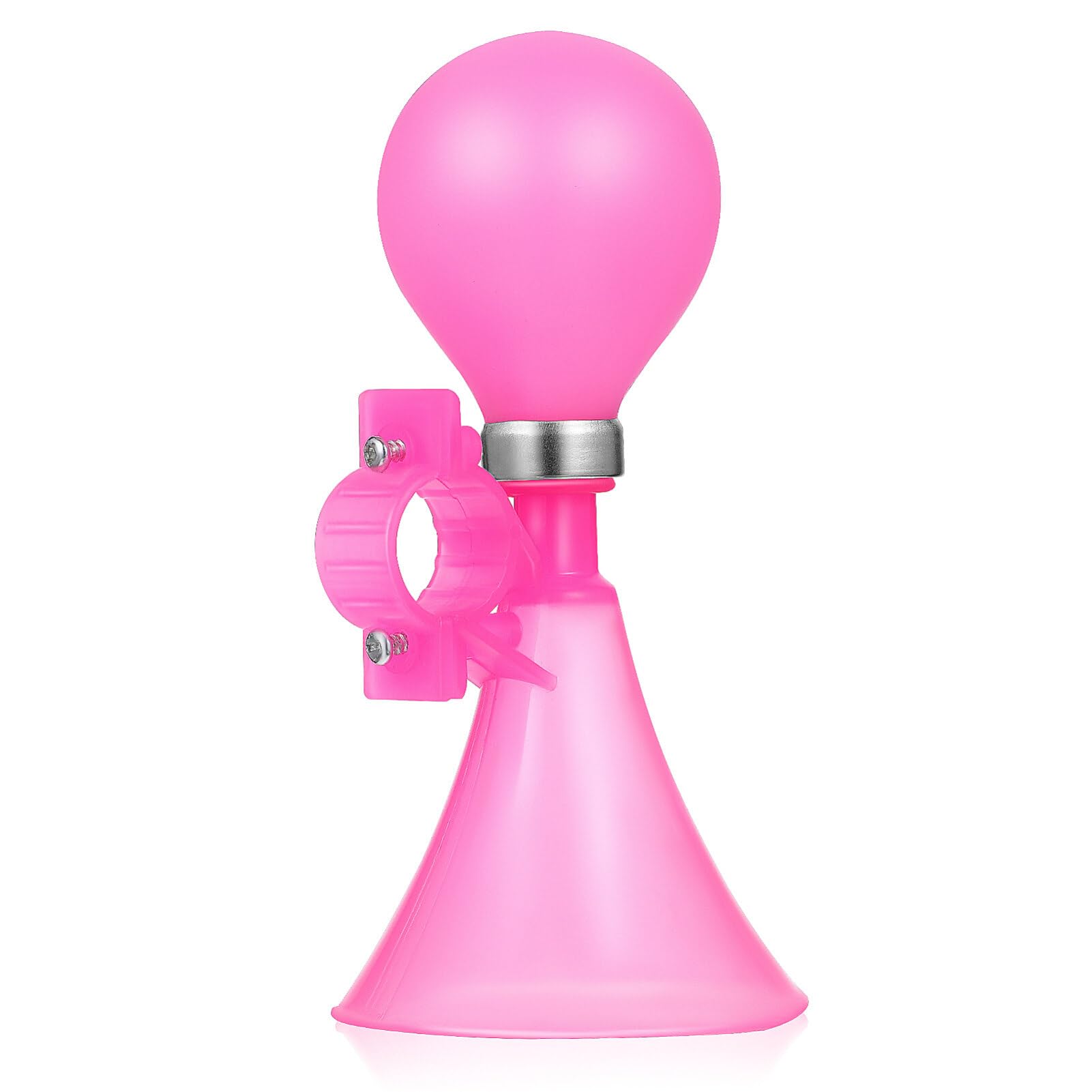 Pink Trumpet Bike Horn - Loud Air Squeeze Horn for Bicycle, Scooter, Skateboard & Stroller - Fun Safety Accessory for Kids & Adults - Perfect for Commuting, Cycling & Outdoor Activities