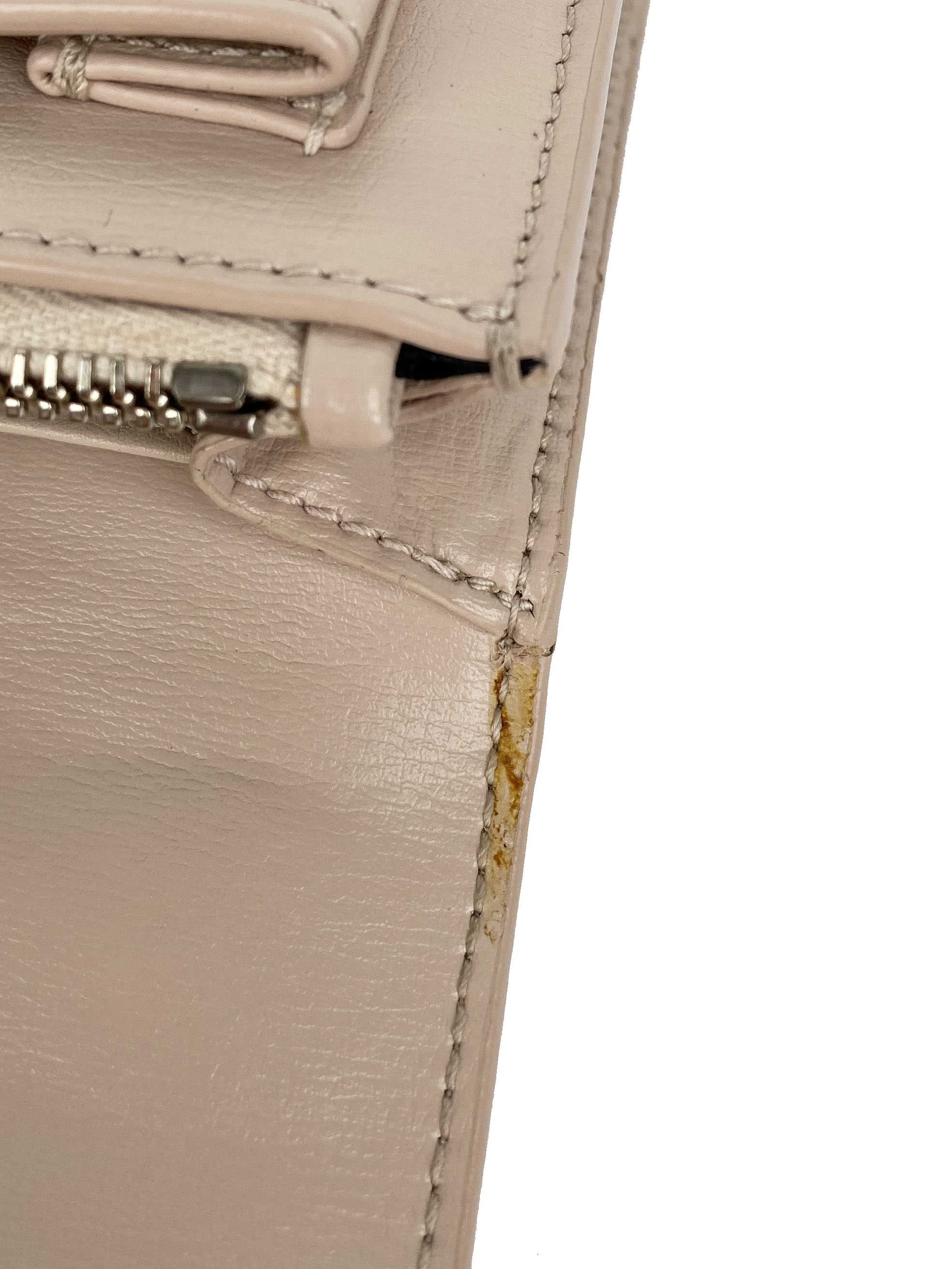 Saint Laurent Sunset Chain Wallet in Light Pink - Luxury Crossbody Bag for Women, Perfect for Evening Outings and Special Occasions