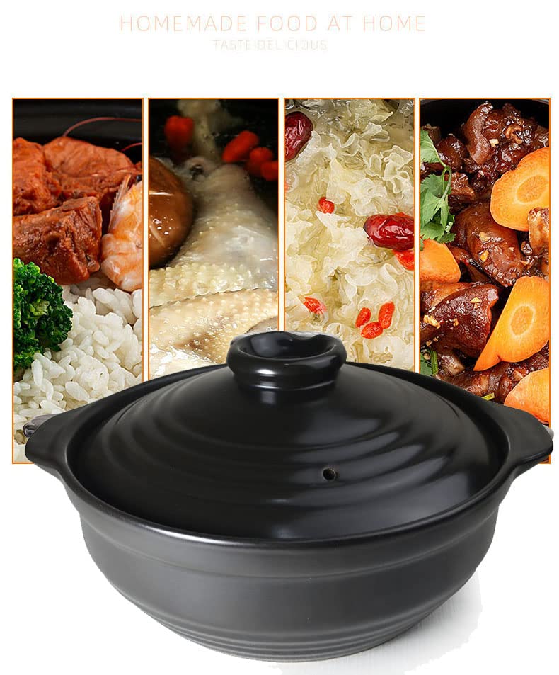 3QT Ceramic Casserole Dish with Glass Lid - 100oz Round Oven Safe Bakeware for Baking, Roasting & Serving - Perfect for Lasagna, Casseroles & Family Dinners