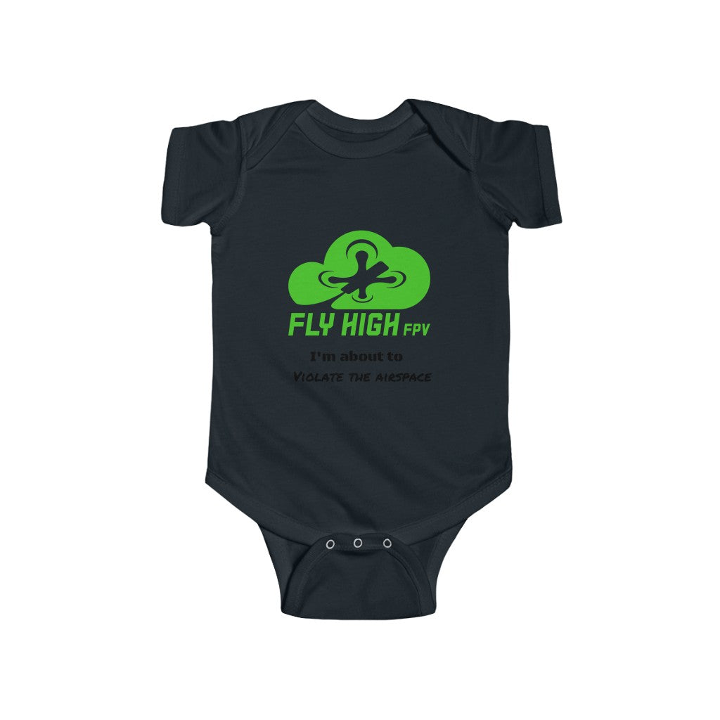 Baby Bodysuit with Funny Airplane Design - Soft Cotton Onesie for Infants & Toddlers - Perfect for Playtime, Travel & Airplane-Themed Parties
