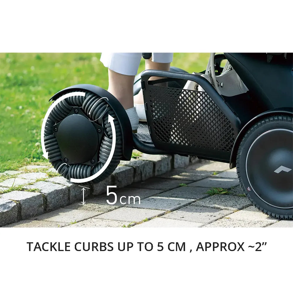 Whill Model C2 Power Wheelchair - Lightweight, Foldable Electric Mobility Scooter for Adults & Seniors - Indoor & Outdoor Use for Shopping, Travel & Daily Activities