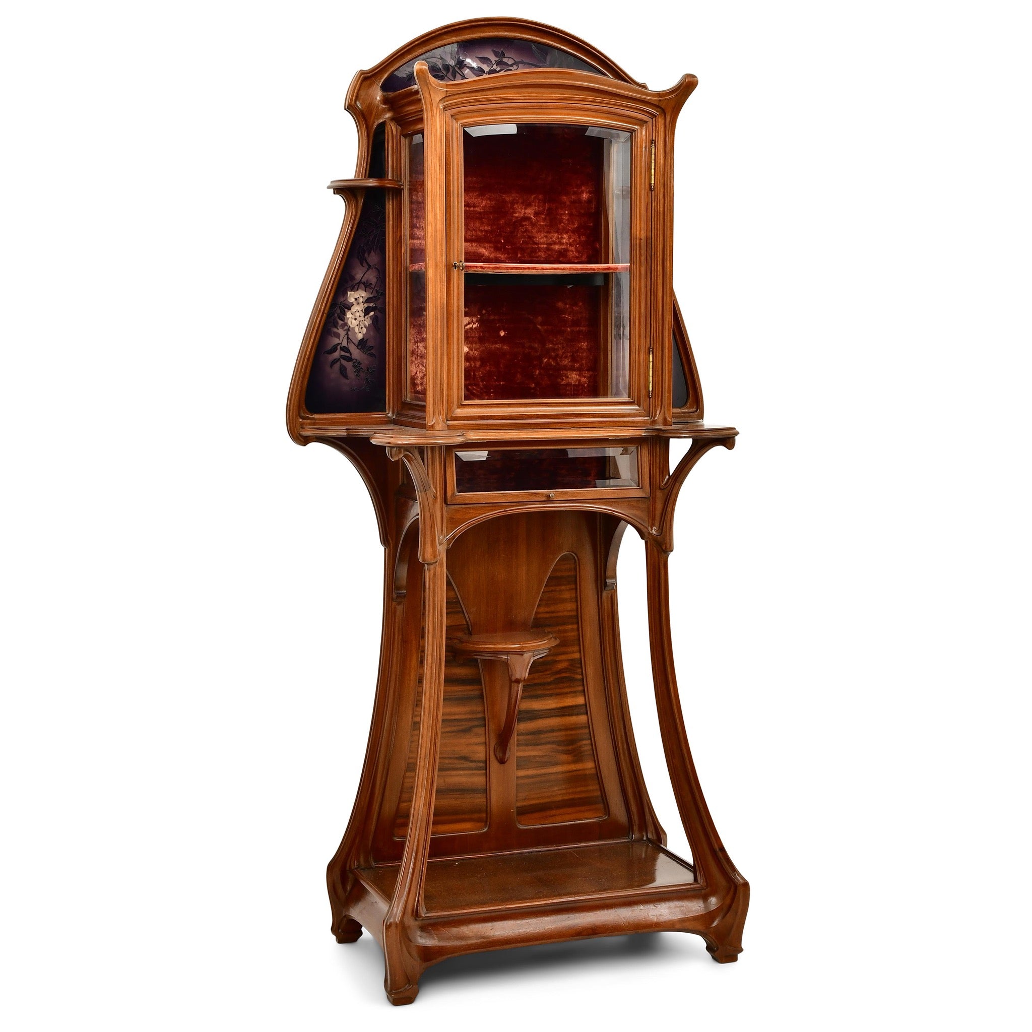 Jacques Grüber Vitrine - Exquisite Art Nouveau Display Cabinet for Home & Office Decor | Perfect for Showcasing Collectibles, Antiques & Fine China