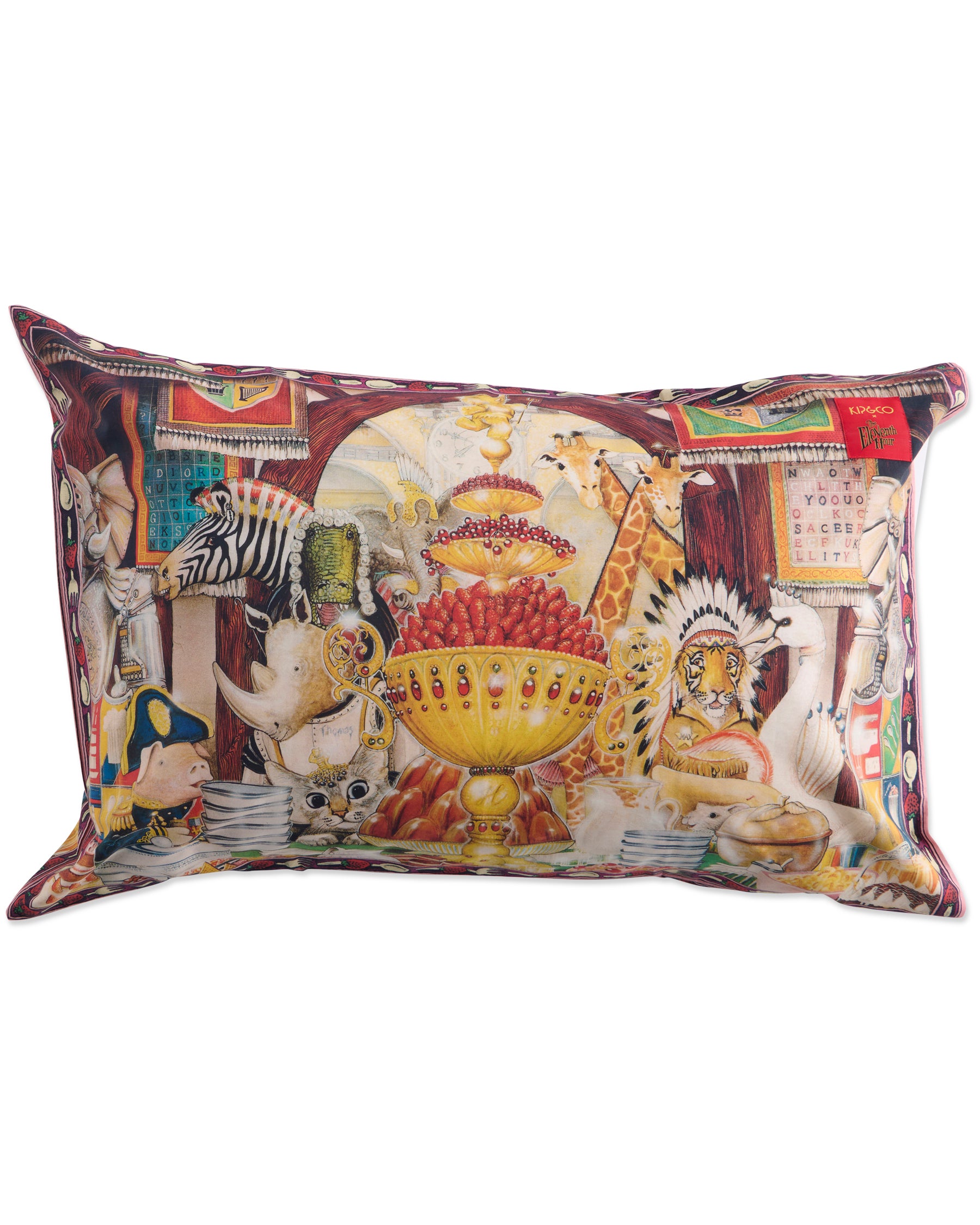 Kip&Co x Eleventh Hour Feast Your Eyes Organic Cotton Pillowcase Set - Soft & Breathable Bedding for Home Decor, Guest Room & Luxury Hotel Style - Perfect for Eco-Friendly Sleep & Stylish Bedroom Makeover