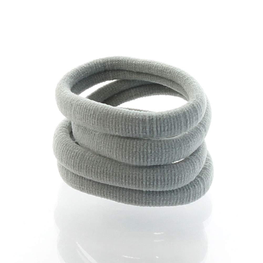Premium Seamless Hair Bands for Girls - 100pcs Silver Ponytail Holders (No-Slip, No-Crease) - Perfect for School, Sports, Dance & Everyday Hairstyles