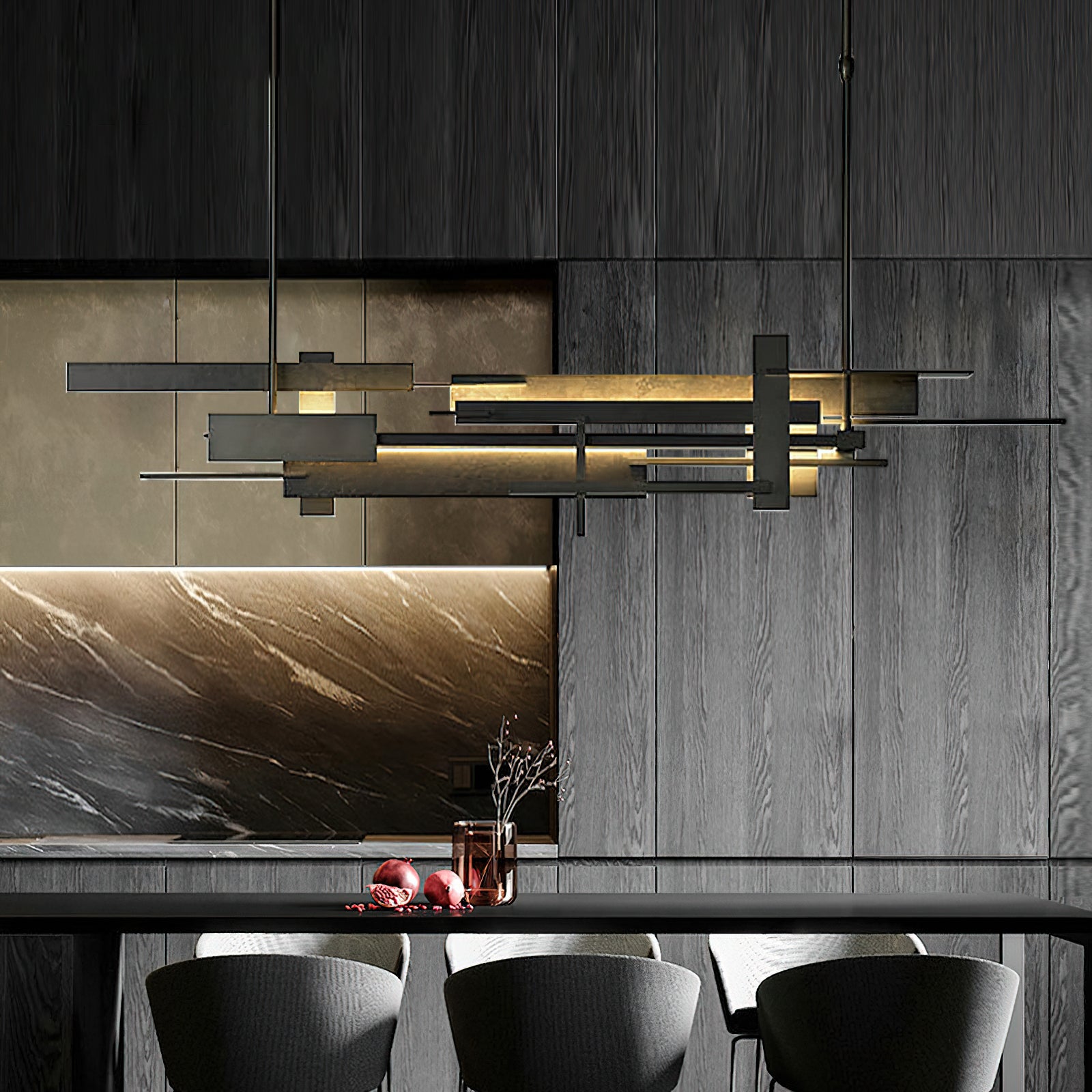 Eithne Modern Planar Pendant Light - Sleek Minimalist Ceiling Lighting Fixture for Dining Room, Kitchen Island & Bedroom Decor