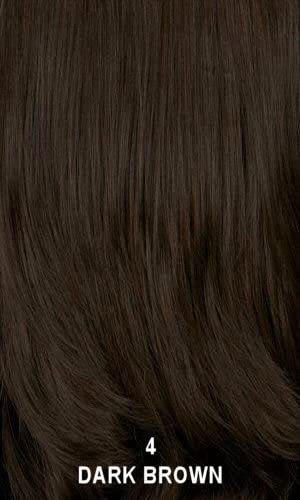 Motown Tress LXP Envy Heat Resistant Synthetic Lace Part Wig - Dark Brown Human Hair Blend for Everyday Wear & Special Occasions