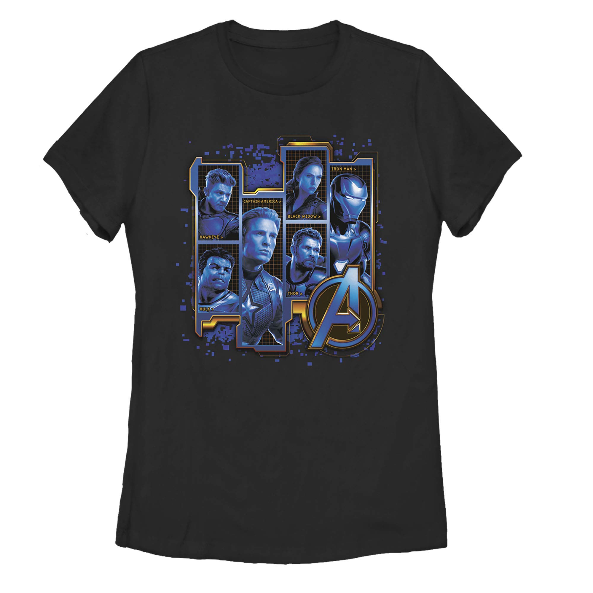 Marvel Women's Avengers Endgame Hero Tech Graphic T-Shirt - Superhero Cotton Tee for Fans, Cosplay & Casual Wear