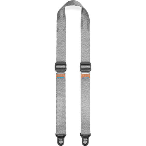 Peak Design Slide Lite Camera Strap (Ash Gray) - Comfortable Adjustable Neck Strap for DSLR & Mirrorless Cameras - Perfect for Travel, Hiking & Photography Enthusiasts
