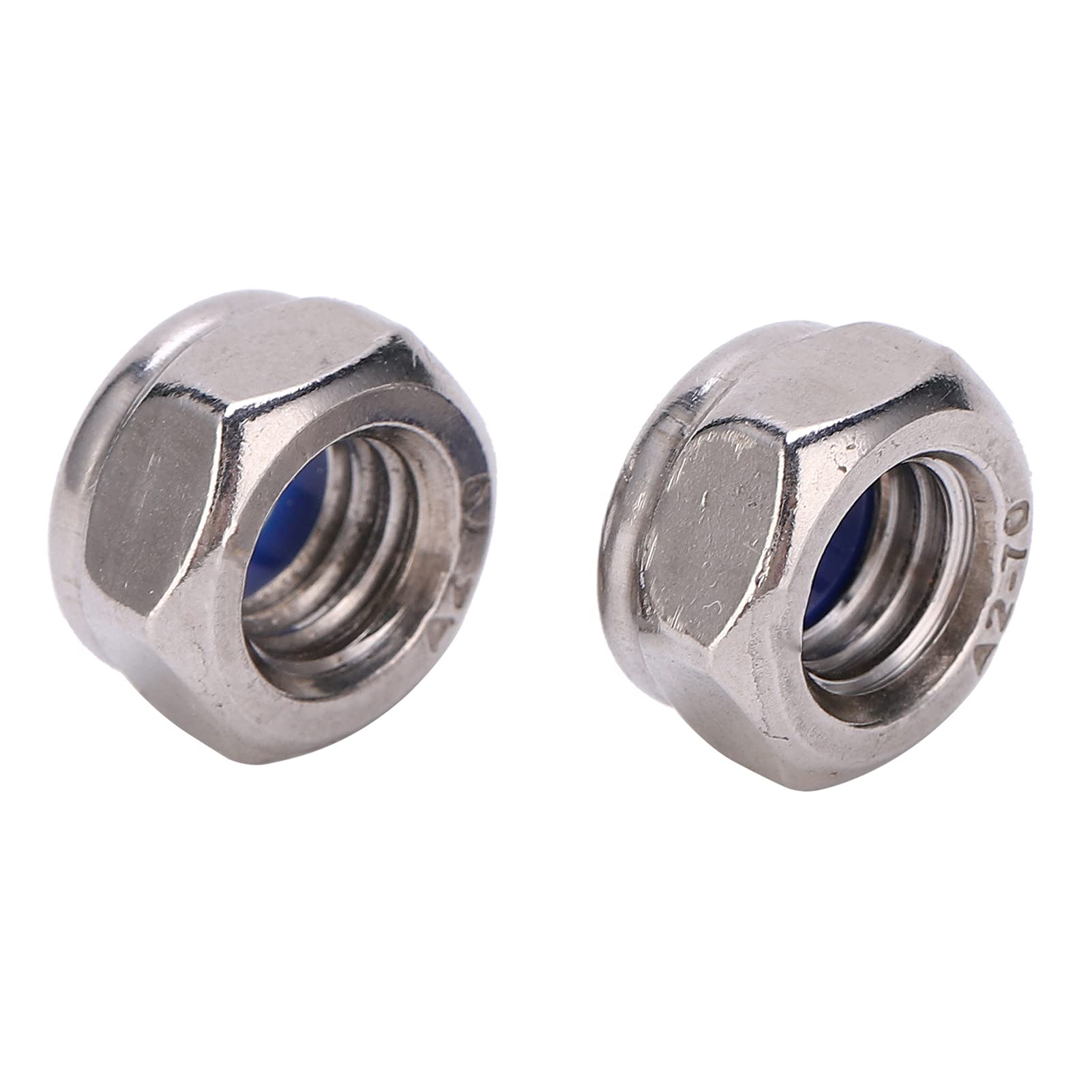 50Pcs High-Quality Self-Locking Lock Nuts - Durable Compact Hardware Tools for Industrial & DIY Projects - Perfect for Machinery Assembly, Automotive Repairs & Home Improvement