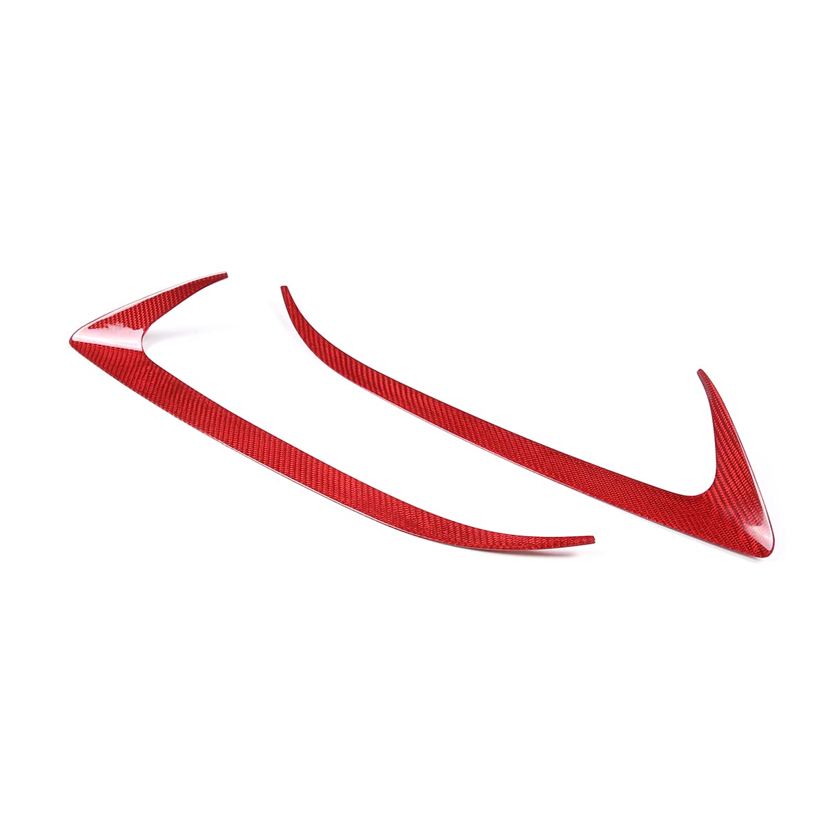 Red Carbon Fiber Headlight Cover for Subaru BRZ & Toyota 86 - Car Exterior Upgrade