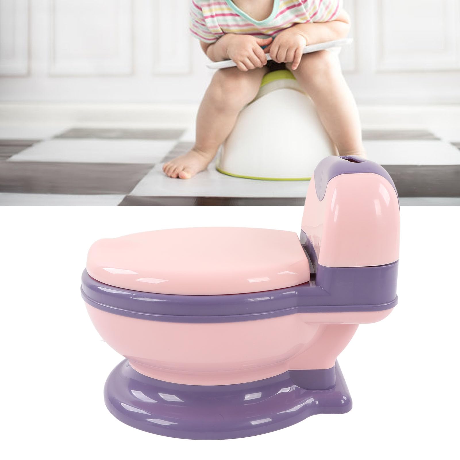 **Large Baby Potty Training Toilet for Toddlers - Detachable Universal Potty Seat for Boys & Girls (Pink) - Ideal for Home, Travel & Daycare Use**