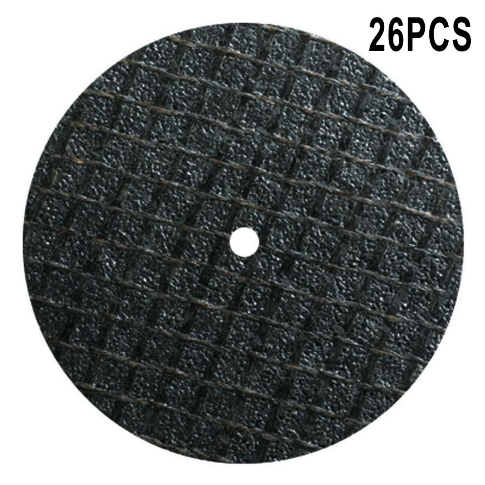 26-Piece 32mm Mini Metal Cutting Disc Set with Mandrel - Resin Bonded Circular Saw Blades for Angle Grinder & Rotary Tools - Perfect for Metalworking, Wood Carving & DIY Projects