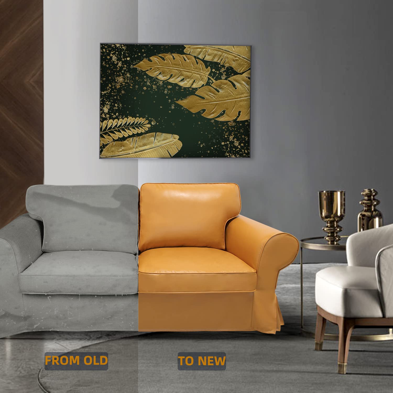 Premium IKEA Ektorp Loveseat Sofa Slipcover Set - 2 Seat Cushion Covers & Sofa Protector | Perfect for Living Room, Apartment, and Pet-Friendly Homes (Loveseat, KL-49)