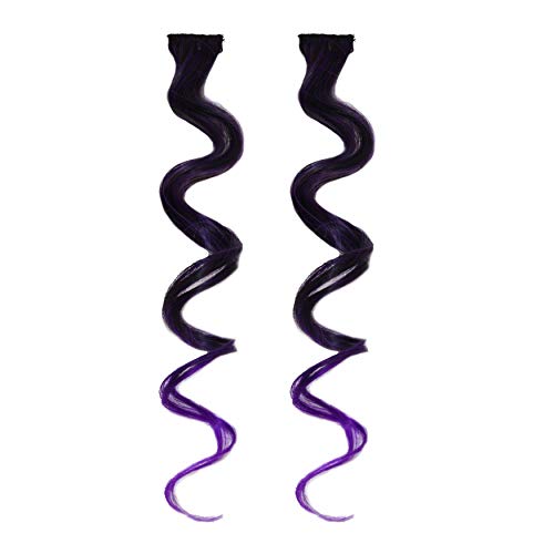 Curly Black-Purple