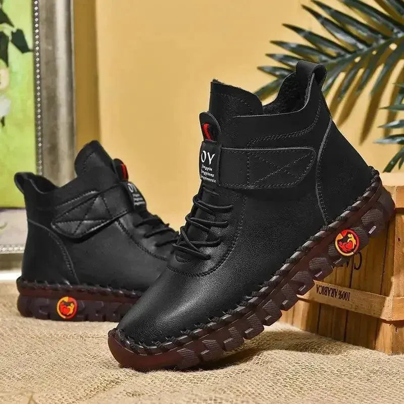 Chucky Heel Ankle Snow Boots for Women - Waterproof Winter Boots with Non-Slip Sole - Perfect for Snowy Weather, Outdoor Activities & Casual Wear