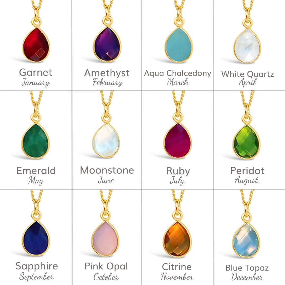 Moonstone Charm Necklace in Gold - June Birthstone Jewelry for Women | Perfect Gift for Birthday, Anniversary & Special Occasions