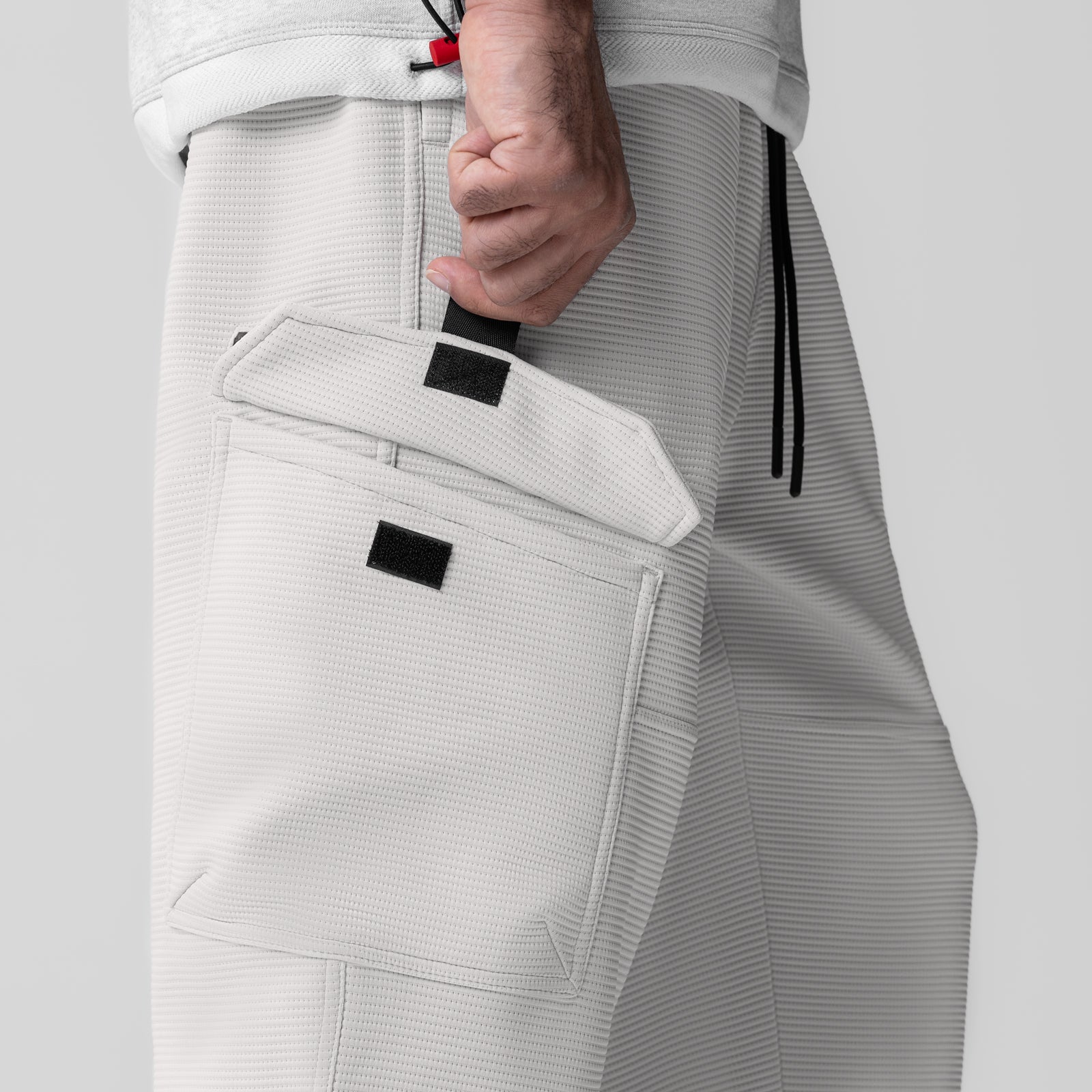 Deltapeak® Cargo Jogger Pants for Men - Light Grey | Comfortable & Stylish Workout, Travel & Outdoor Active Wear
