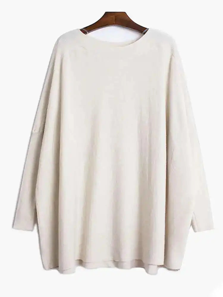 Big Size Knit Sweater for Women - Loose Fit Turtleneck Long Sleeve Pullover | Cozy Winter & Fall Fashion 2025 | Perfect for Office, Dating & Casual Outfits