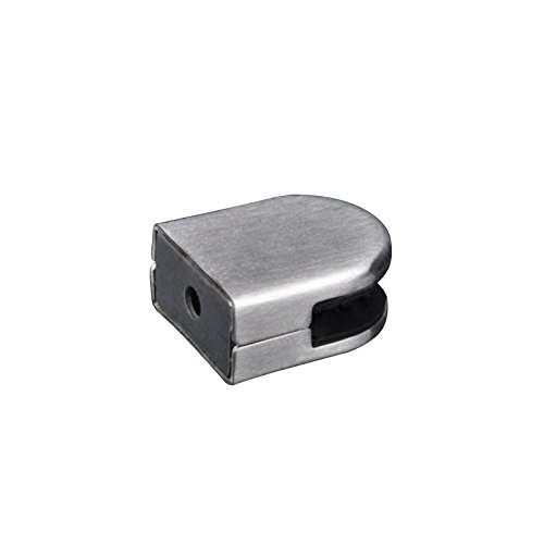 20 Pack Stainless Steel Glass Clamp Holders - Flat Glass Connection Clamps for Secure Fastening - Perfect for Glass Shelves, Tabletops, and DIY Projects