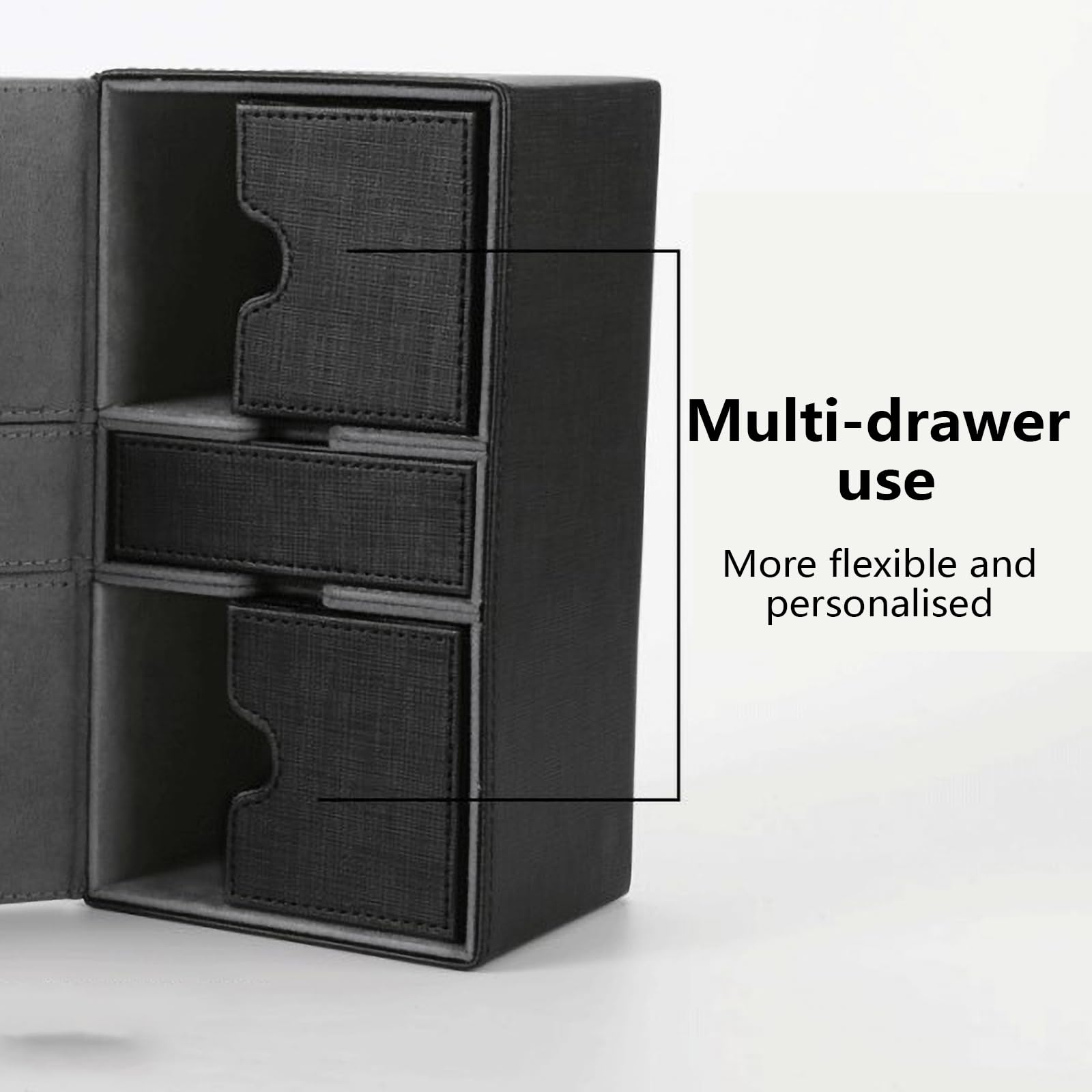 Magnetic Playing Cards Storage Box - PU Leather Trading Card Case Holder for Deck Games, Collectibles & Travel - Perfect for MTG, Pokemon, Yu-Gi-Oh & Board Game Card Protection