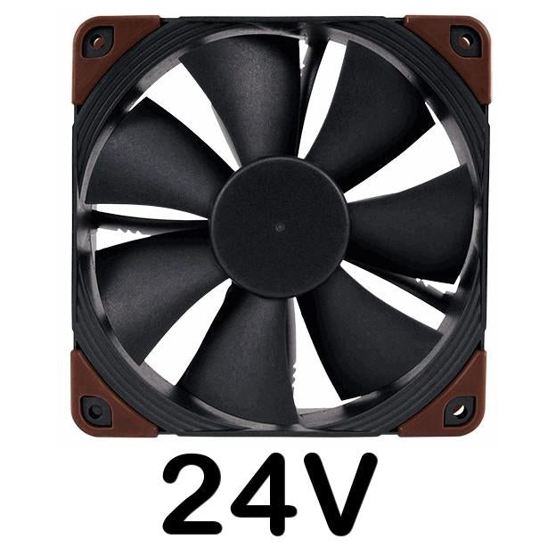 Noctua NF-F12 Industrial PPC 2000 PWM 120mm High-Performance Cooling Fan - IP67 Waterproof, 24V DC - Perfect for PC Cooling, Servers, and Industrial Applications