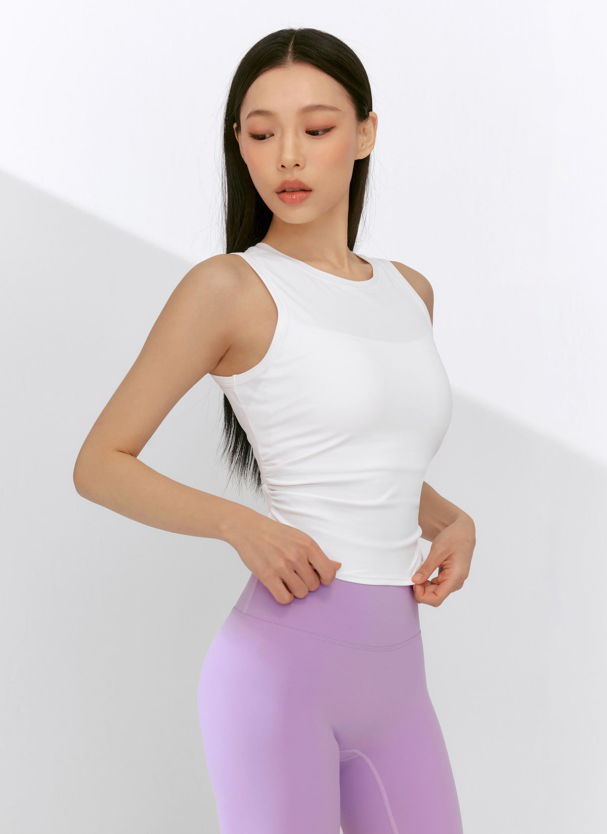 Ribbed Back Twist Sleeveless Top - Women's Fashion Stretch Knit Camisole for Casual Wear, Layering & Summer Outfits