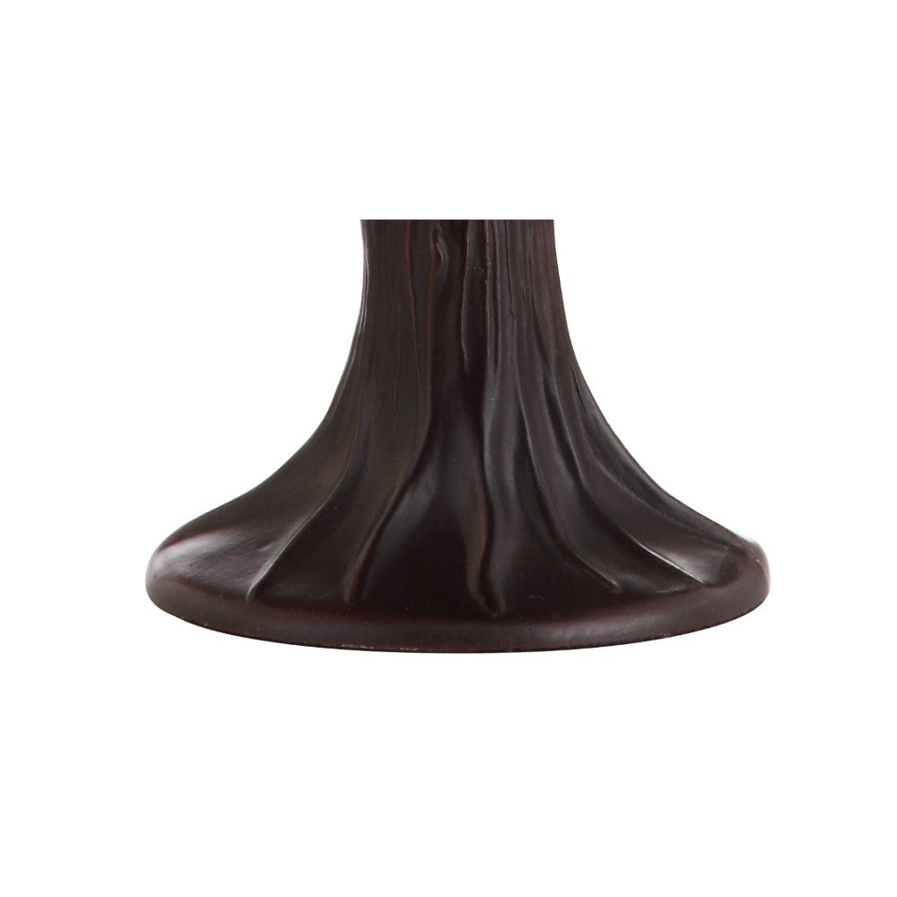Vintage Tiffany Style Hummingbird Table Lamp with 12 LED Lights - Perfect for Bedroom, Living Room & Office Decor