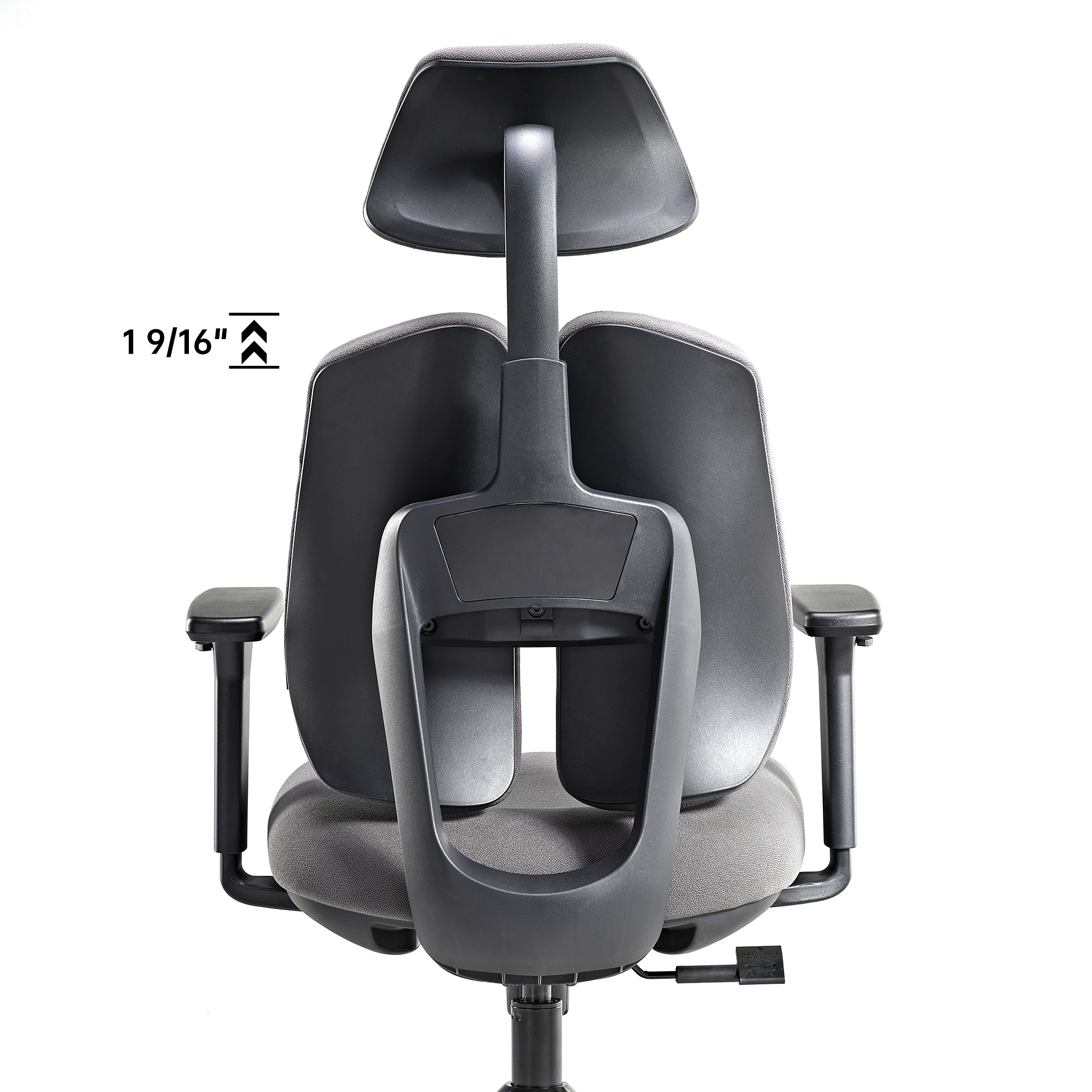 Ergonomic Office Chair with Dual Backrests & Flex Support - Perfect for Home Office, Gaming, and Long Work Sessions